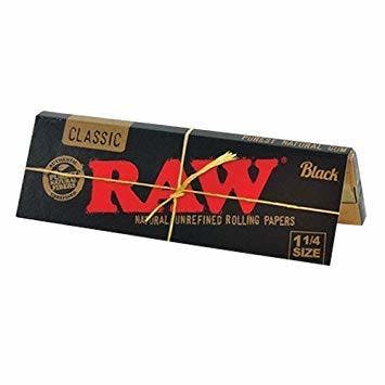 Raw 1 1/4 Black Papers