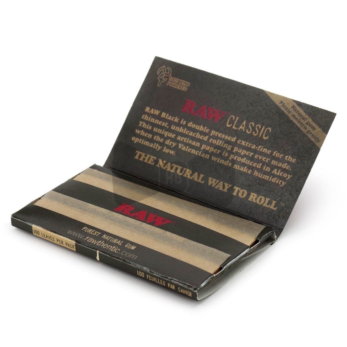 RAW Classic Black Single Wide Rolling Papers