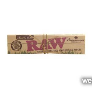 RAW Classic Connoisseur Organic Hemp Kingsize Slim papers + Tips