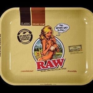 RAW girl rolling tray