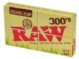 RAW Hemp 300's 1 1/4 Rolling Papers