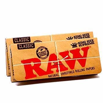 RAW KING SIZE NATURAL ROLLING PAPERS