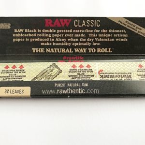 Raw King Size Slim Black Rolling Papers