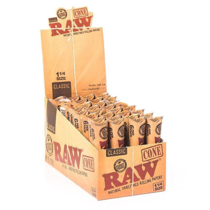 Raw Organic Hemp Cone 6 pack