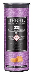 Rebel CBD Salted Caramels 20:1 CBD:THC