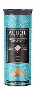 Rebel Edibles Caramels- Vanilla with Sea Salt