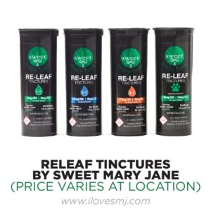 REC EDIBLE - Sweet Mary Jane's 1:1 Re-Leaf Tincture