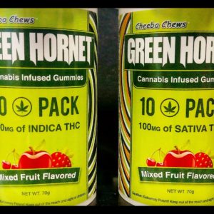 Recreational/ Green Hornet 100mg Gummies