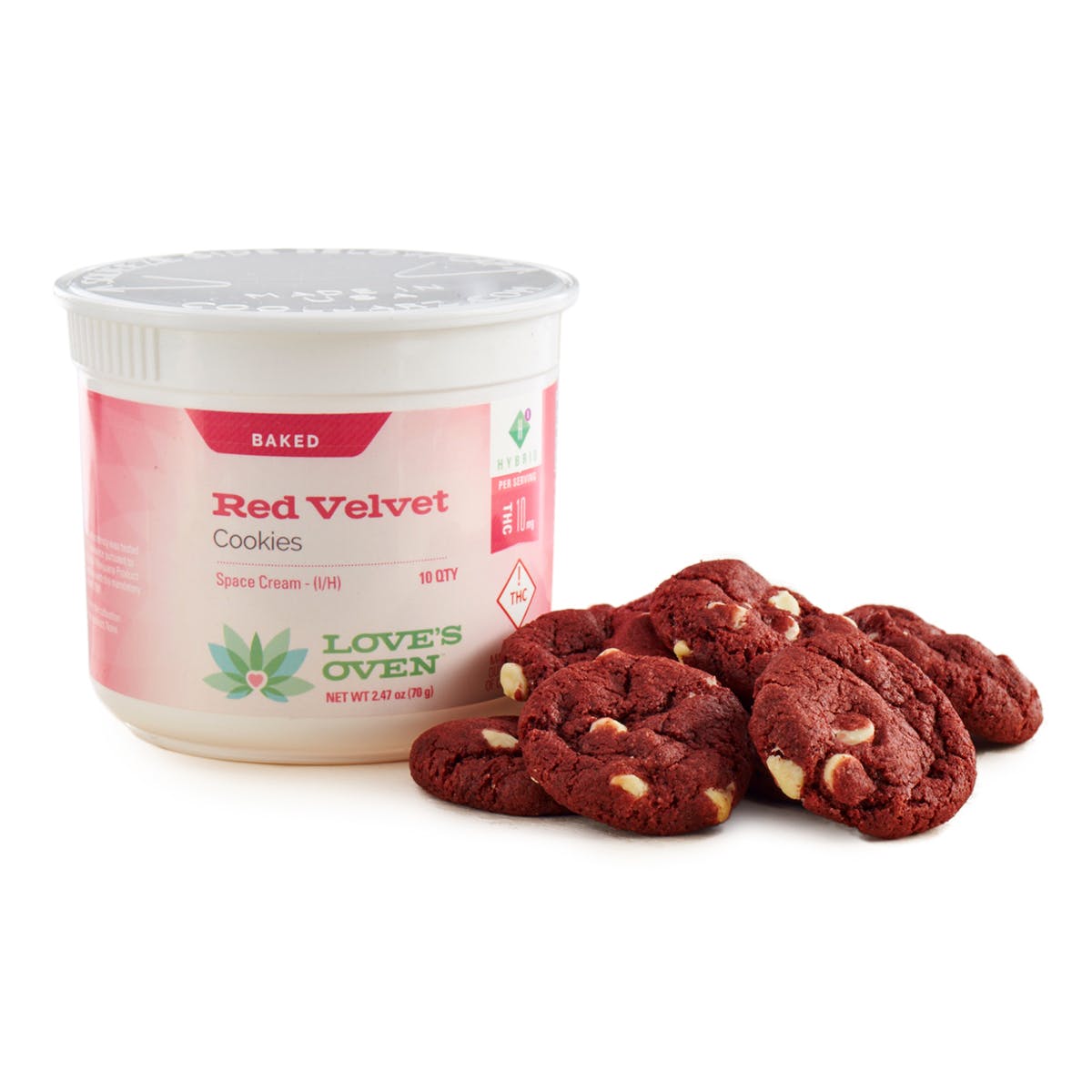 Recreational Red Velvet Cookies, 100mg