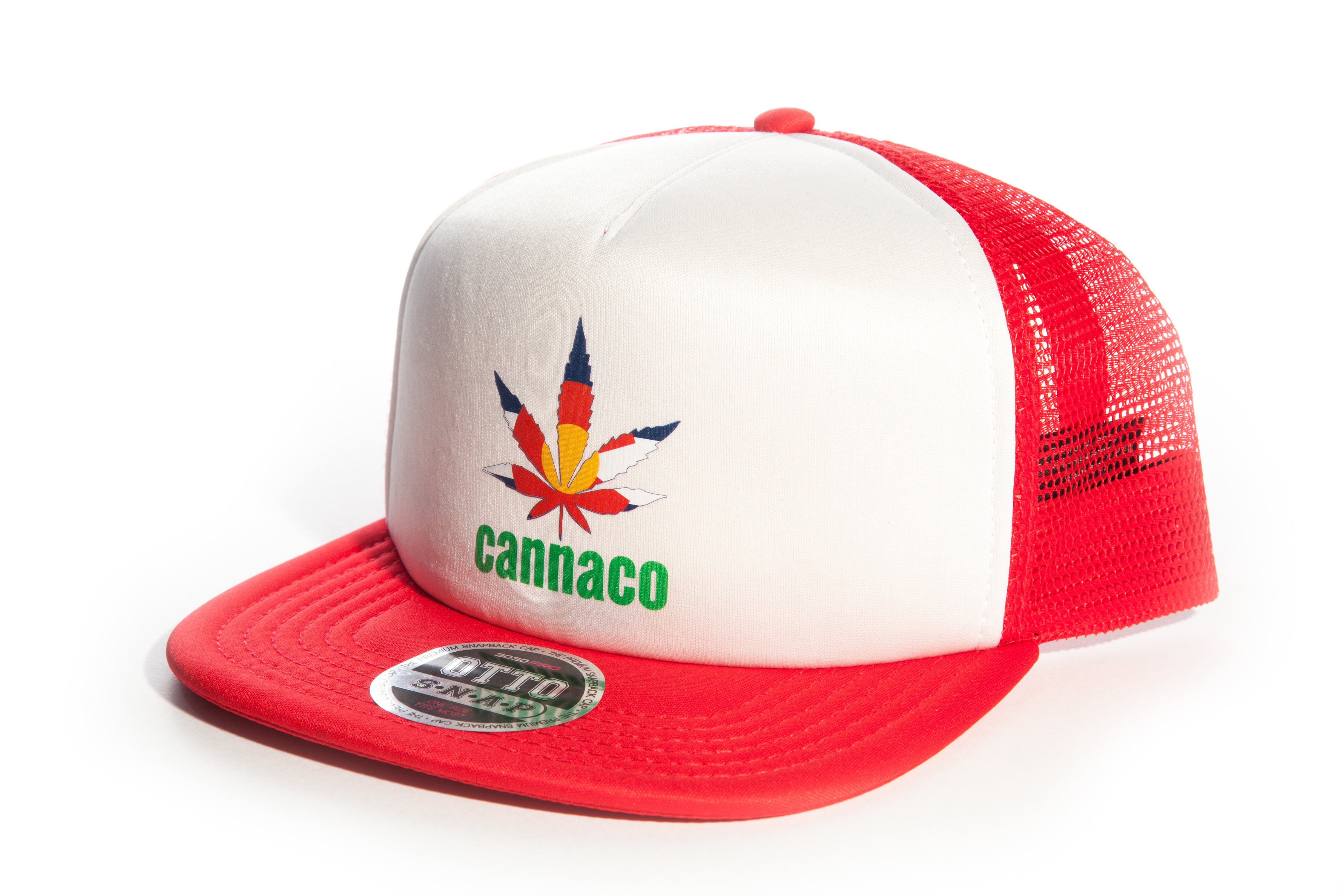 gear-red-trucker-cap-with-cannaco-logo