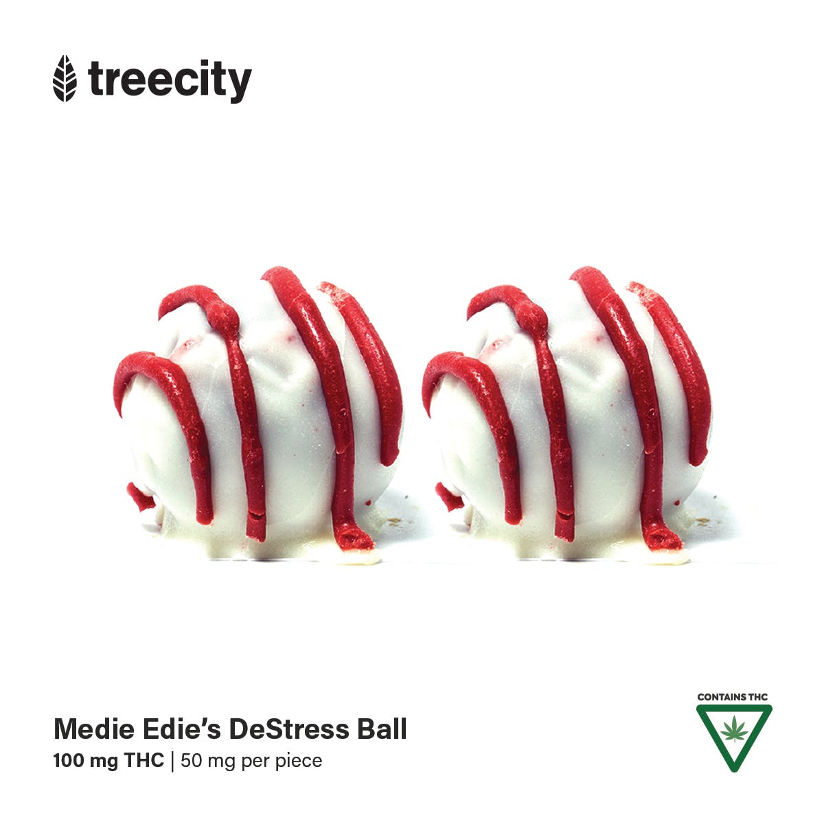 Red Velvet - DeStress Ball - Hybrid - 100mg THC Per Package - Medie Edie's