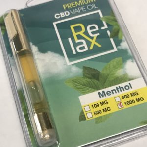 RELAX Premium CBD Cartridge MENTHOL