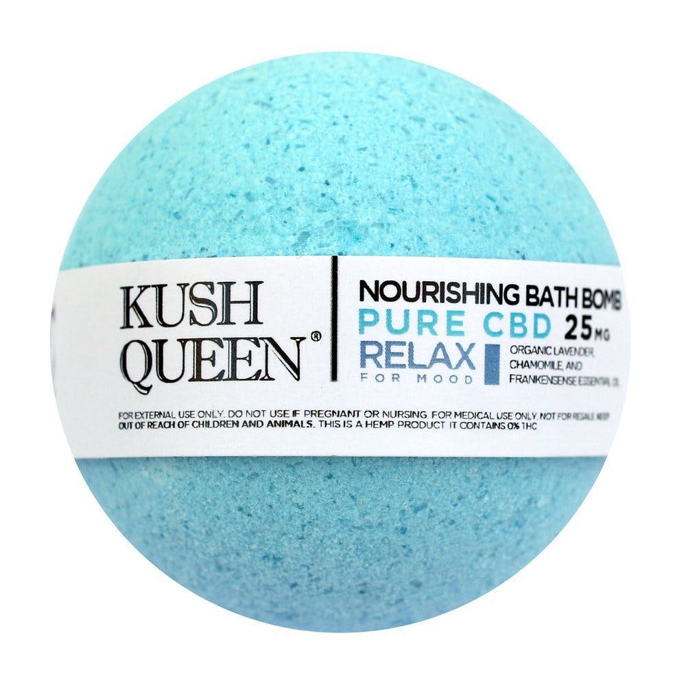 Relax: Pure CBD Bath Bomb (KUSH QUEEN)