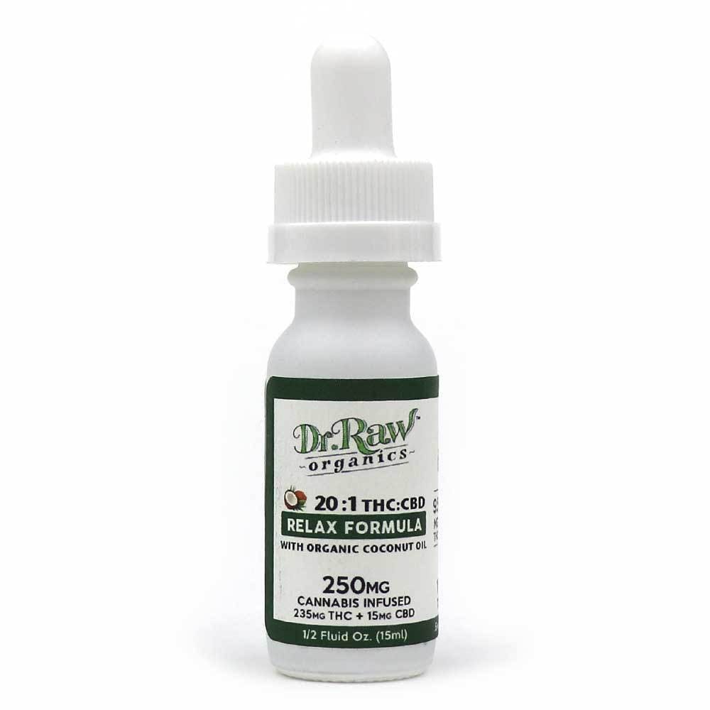 Relax Tincture 20:1 CBD:THC - Dr. Raw Organics