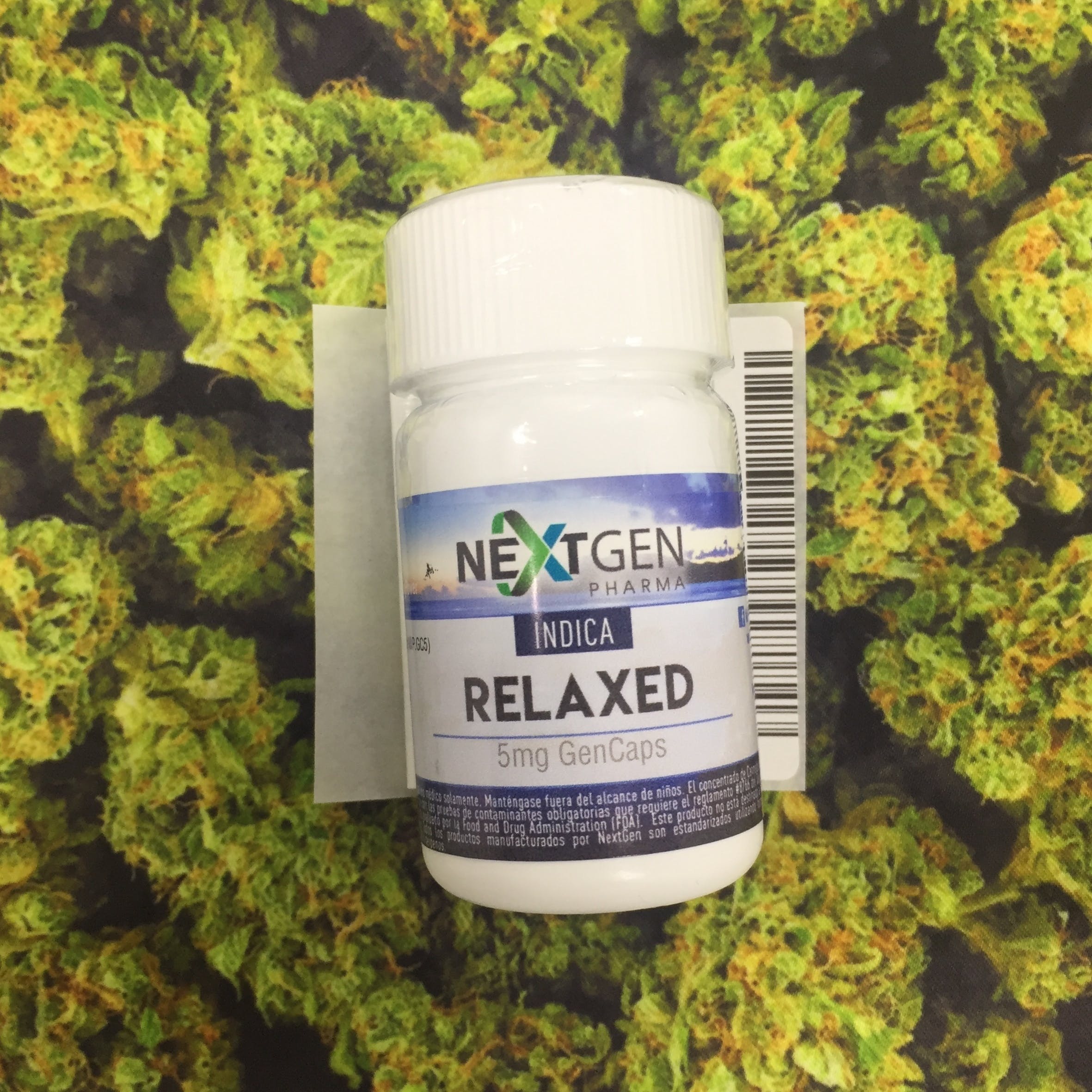 Relaxed Indica Capsules 5mgTHC