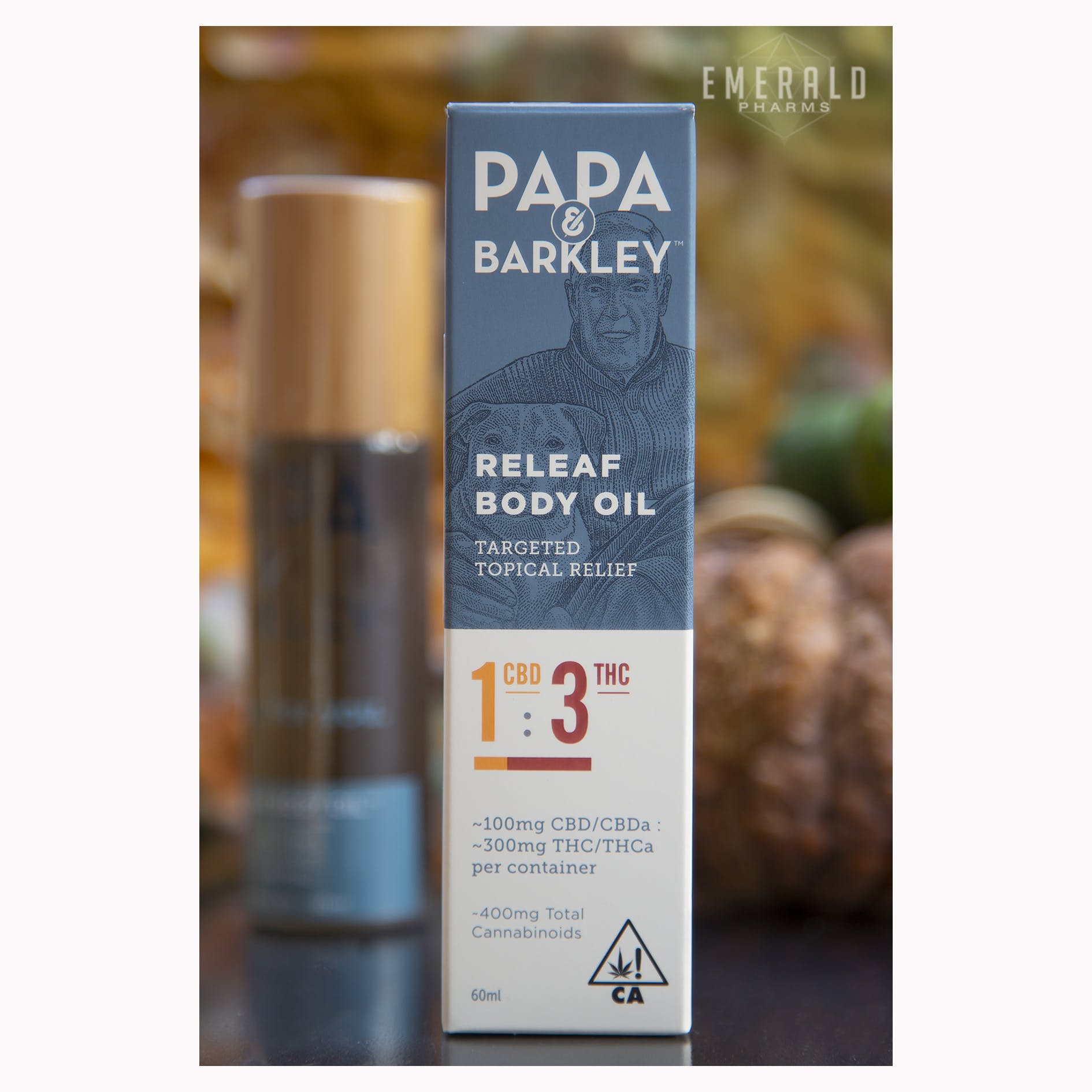 Releaf Body Oil 1:3 CBD/THC : Papa & Barkley