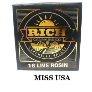 Rich Cannabis Co. MISS USA Live Rosin