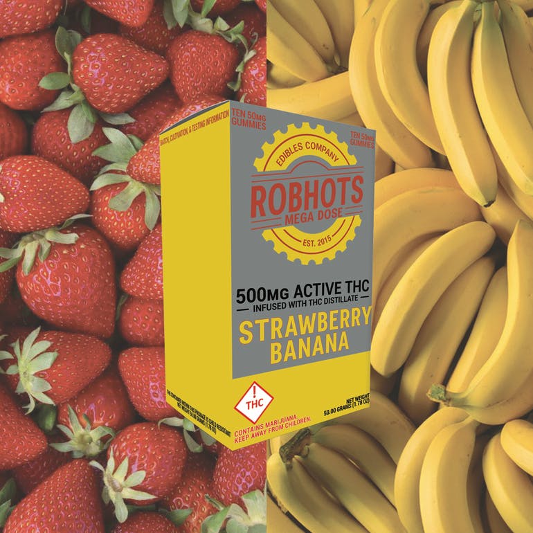 Robhots Strawberry Banana 500mg Gummies