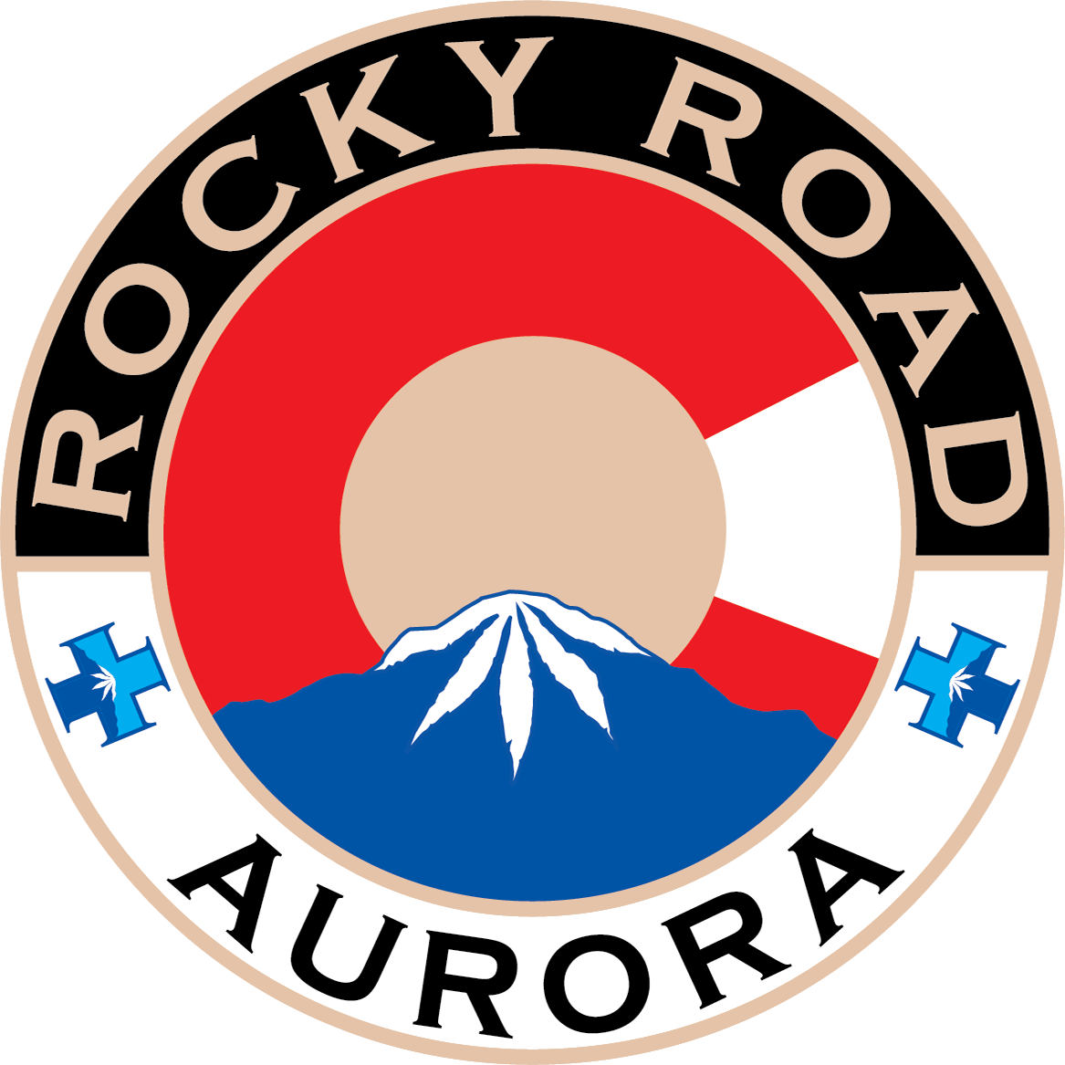 Rocky Road Aurora shot glass