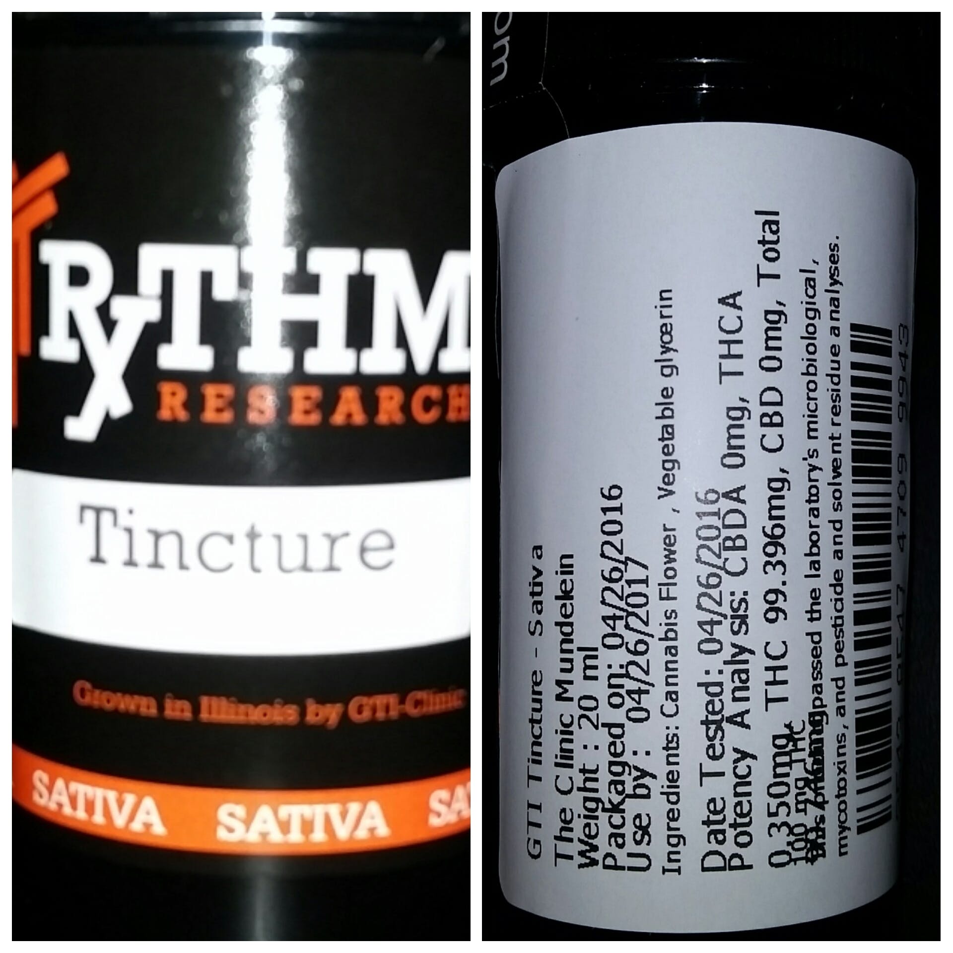 Rythm Sativa Tinctures