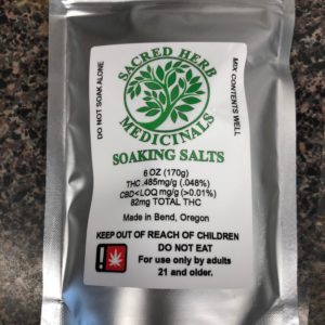 Sacred Herb Soaking Salts THC