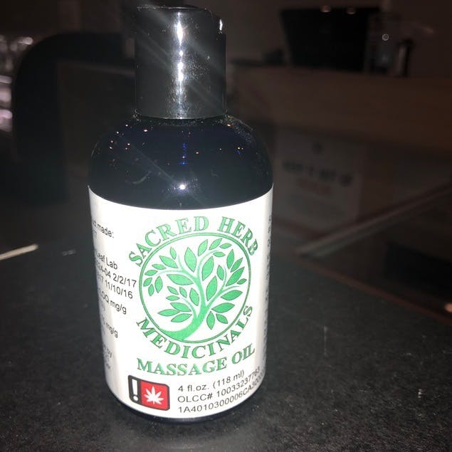 Sacred Herb THC Massage Oil (101.48 MG THC) #18460