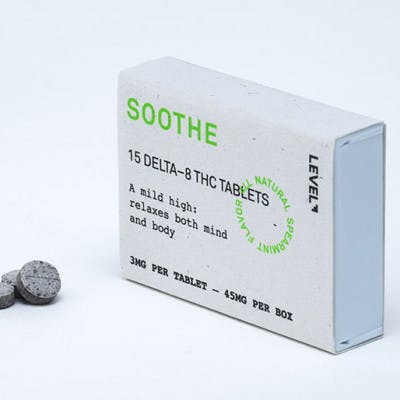 **SALE**Soothe Delta-8 THC Tablinguals by Level