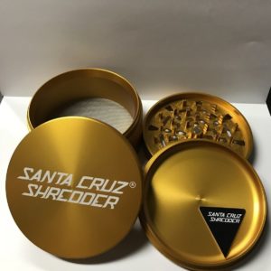Santa Cruz Shredder- 4pc Jumbo Glossy Gold Grinder