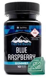 Sativa Blue Raspberry 100mg gummies