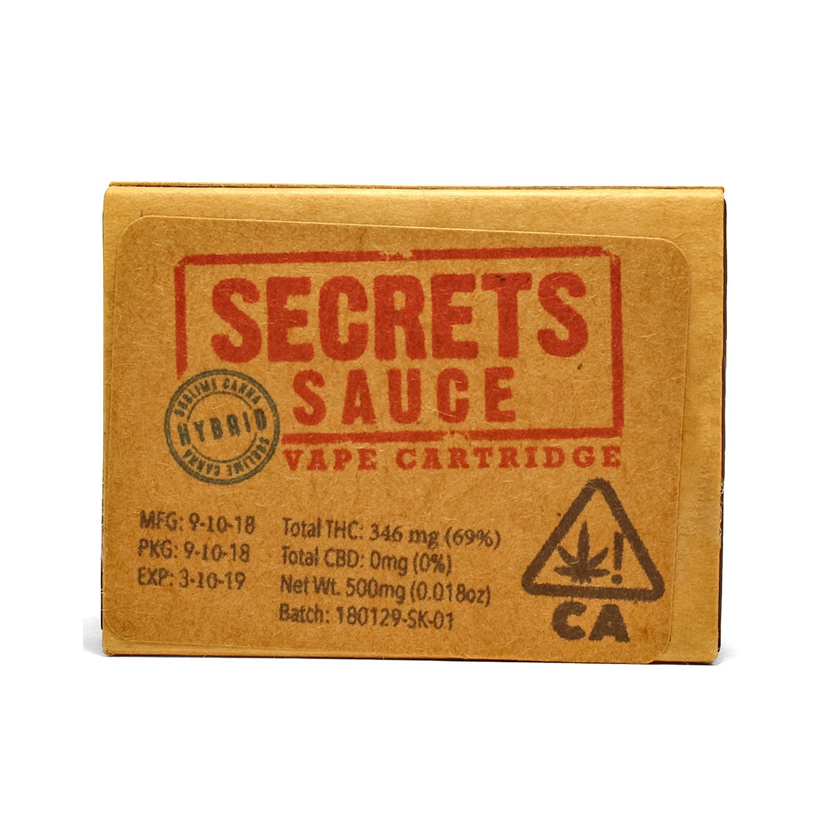 Secrets Sauce Cartridges - Hybrid
