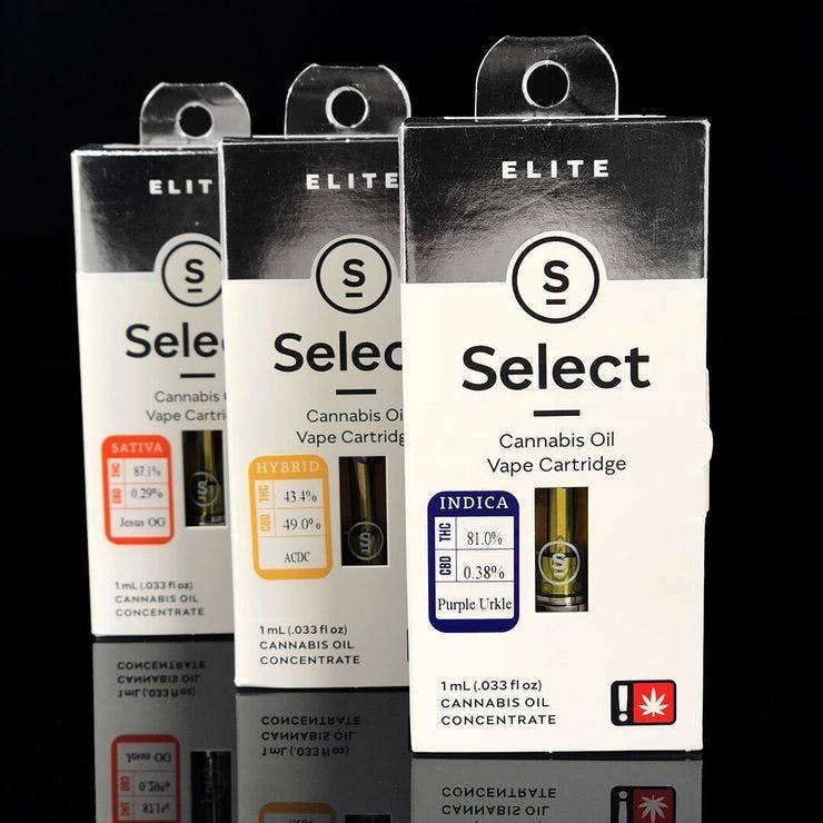 Select 1g Cartridge - Elite MK Ultra #2126 GREEN LEAF SPECIAL