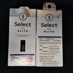 Select Shishkaberry Cartridge 1g