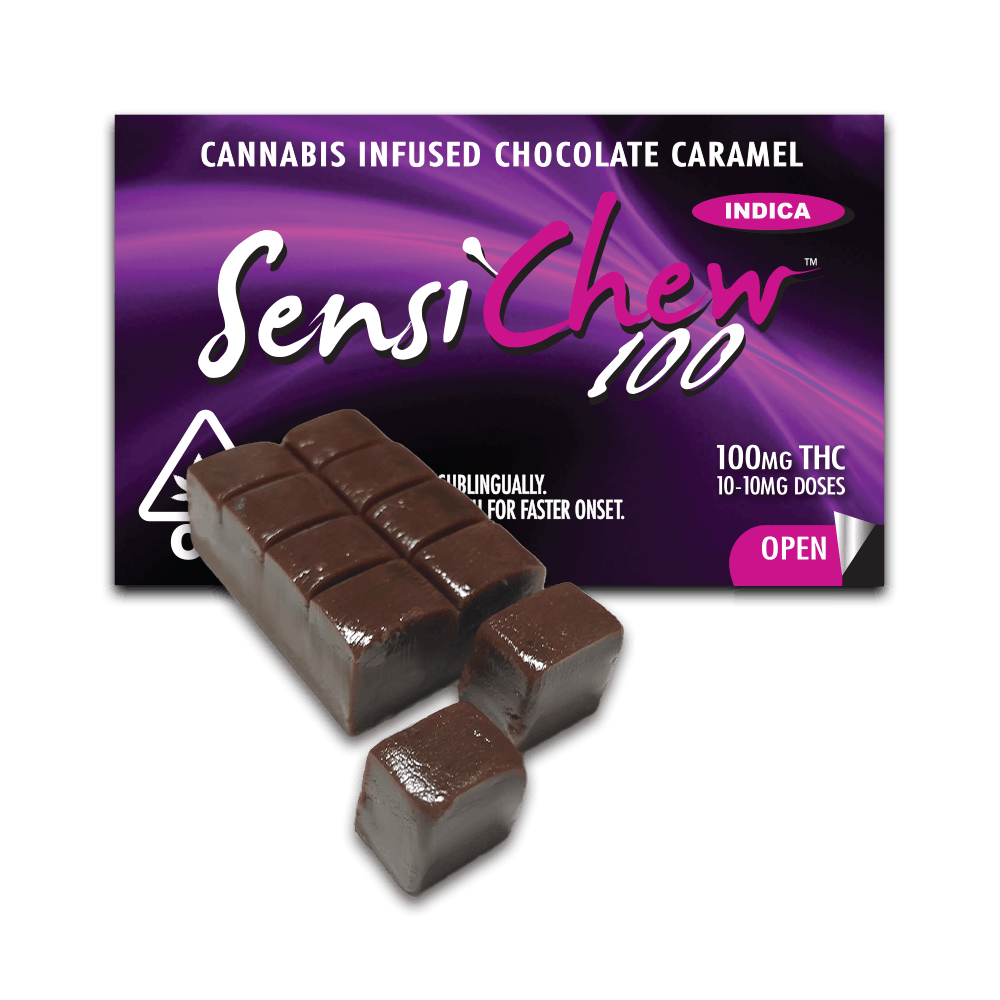 Sensi Chew - Indica 100mg - Chocolate Caramel