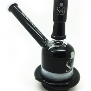 Sheldon Black Glass - BLACK with rim 14mm Derby Rig
