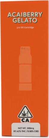 Sherbinski's -Acaiberry Gelato Cartridge (82.42% THC) .5g