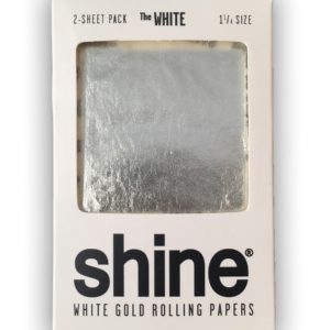 Shine 24k White Gold Rolling Papers - 2-sheet pack