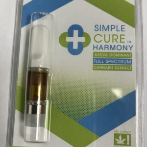Simple Cure Sativa 500mg THC Vape Cartridge