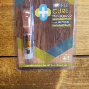 Simple Cure Tanglewood .5 gram vape cartridge