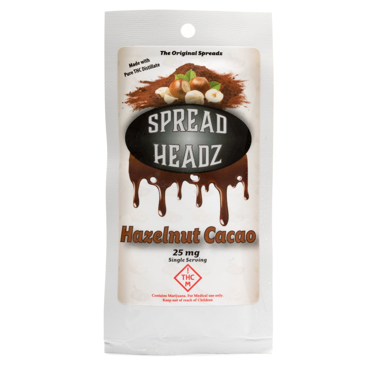 Single Hazelnut Cocoa Spread Headz 25mg - MED