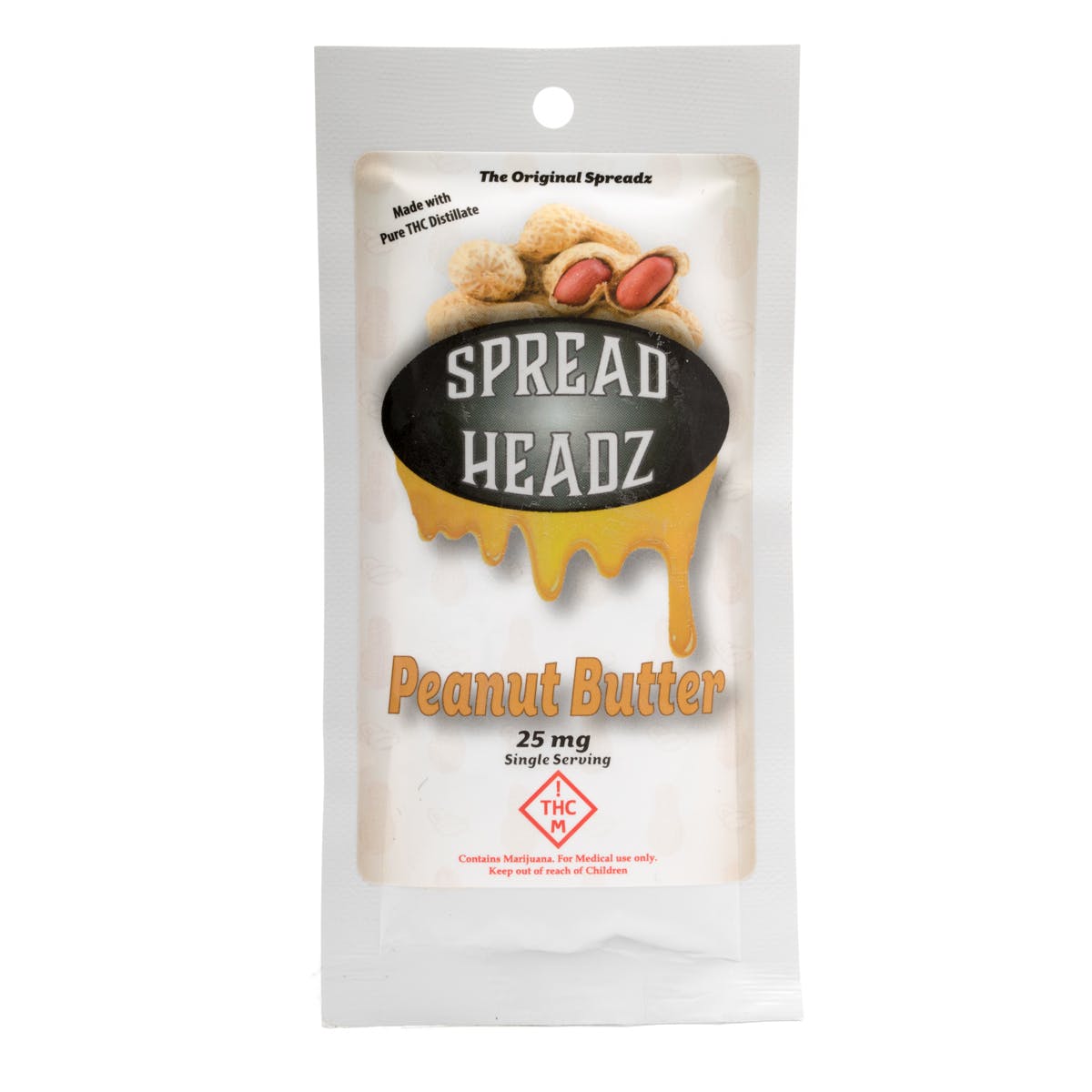 Single Serve Peanut Butter Spread Headz 25mg - MED