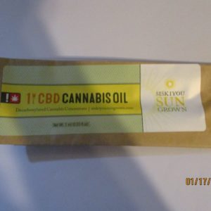 Siskiyou Sub Grown CBD Cannabis Oil RSO