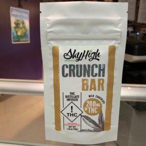 Sky High Distillate Infused Milk Chocolate Crunch Bar