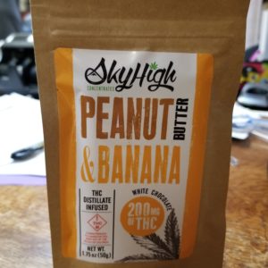 Sky High Distillate Infused Peanut Butter & Banana Flavored Choc. Bar