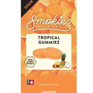 Smokiez- 100mg Sour Tropical Gummies