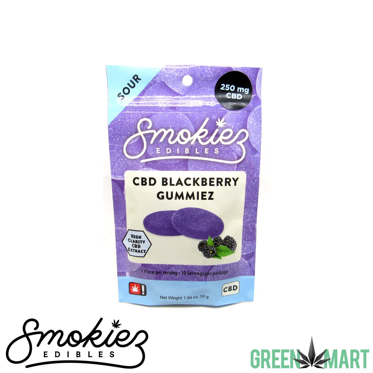 Smokiez CBD Gummiez - Sour Blackberry