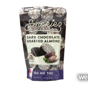 Smokiez Dark Chocolate Almond 100mg THC 10 Pack