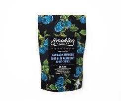 Smokiez Edibles - Sour Blue Raspberry Fruit Chews, 100 mg