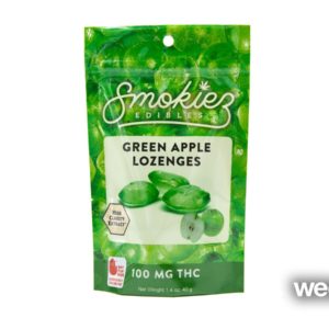 Smokiez Green Apple Lozenges 100mg THC 10 Pack