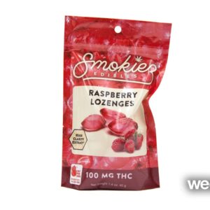 Smokiez Raspberry Lozenges 100mg THC 10 Pack