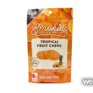 Smokiez Tropical Fruit Chew 100mg THC 10 Pack